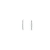 14K WHITE GOLD .35CT G SI1 DIAMOND HOOPS